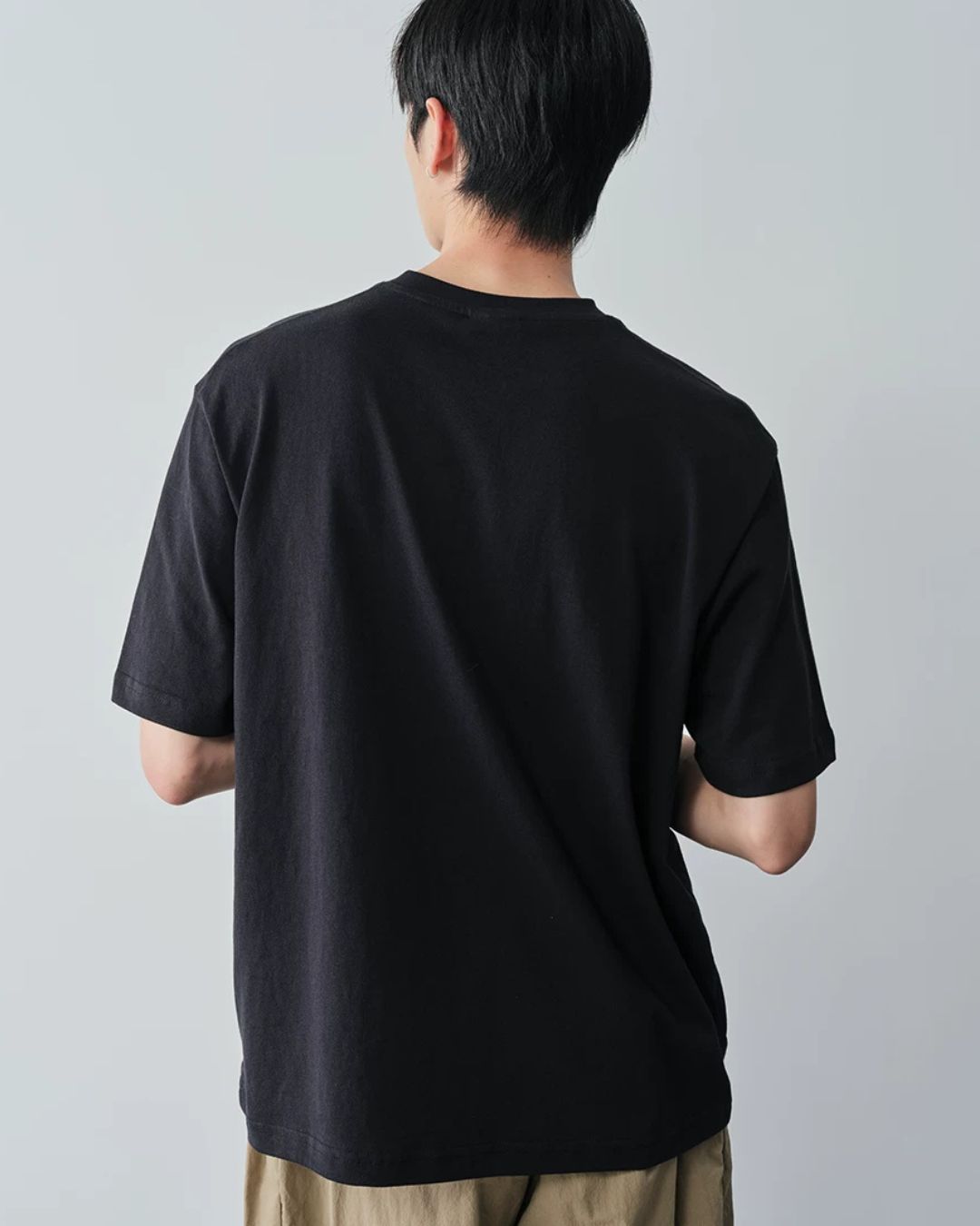 Cotton Henley Neck T-Shirt　ST206