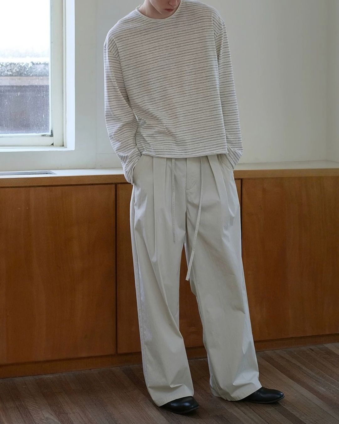 Casual Tuck Wide Pants　WP122