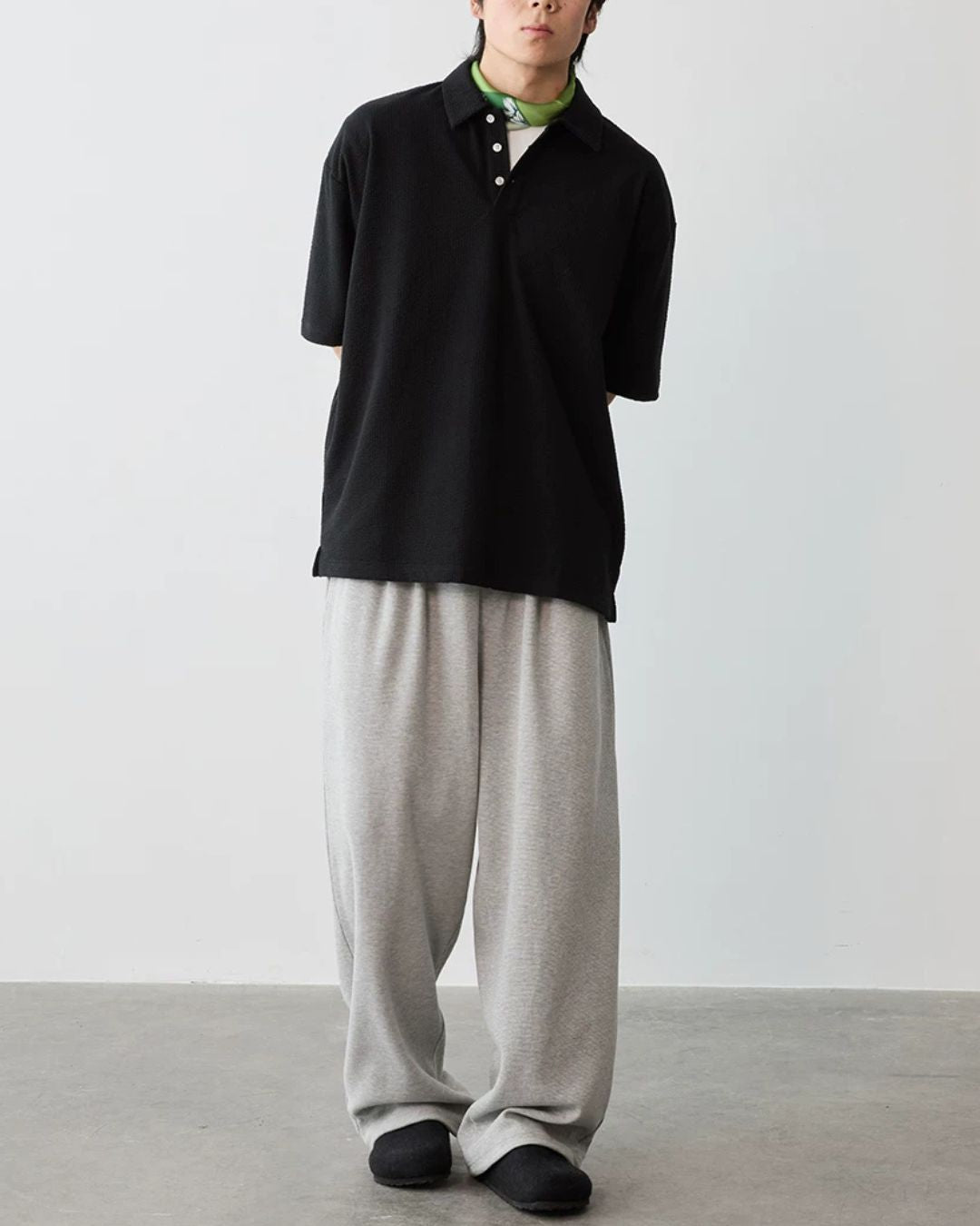 Comfortable Waffle Polo Shirt　SS087