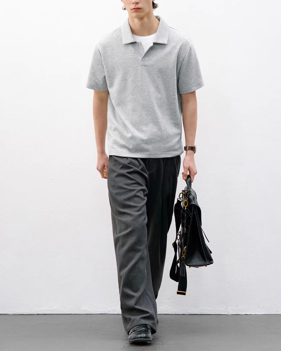 Seagull Collar Polo Shirt　SS077