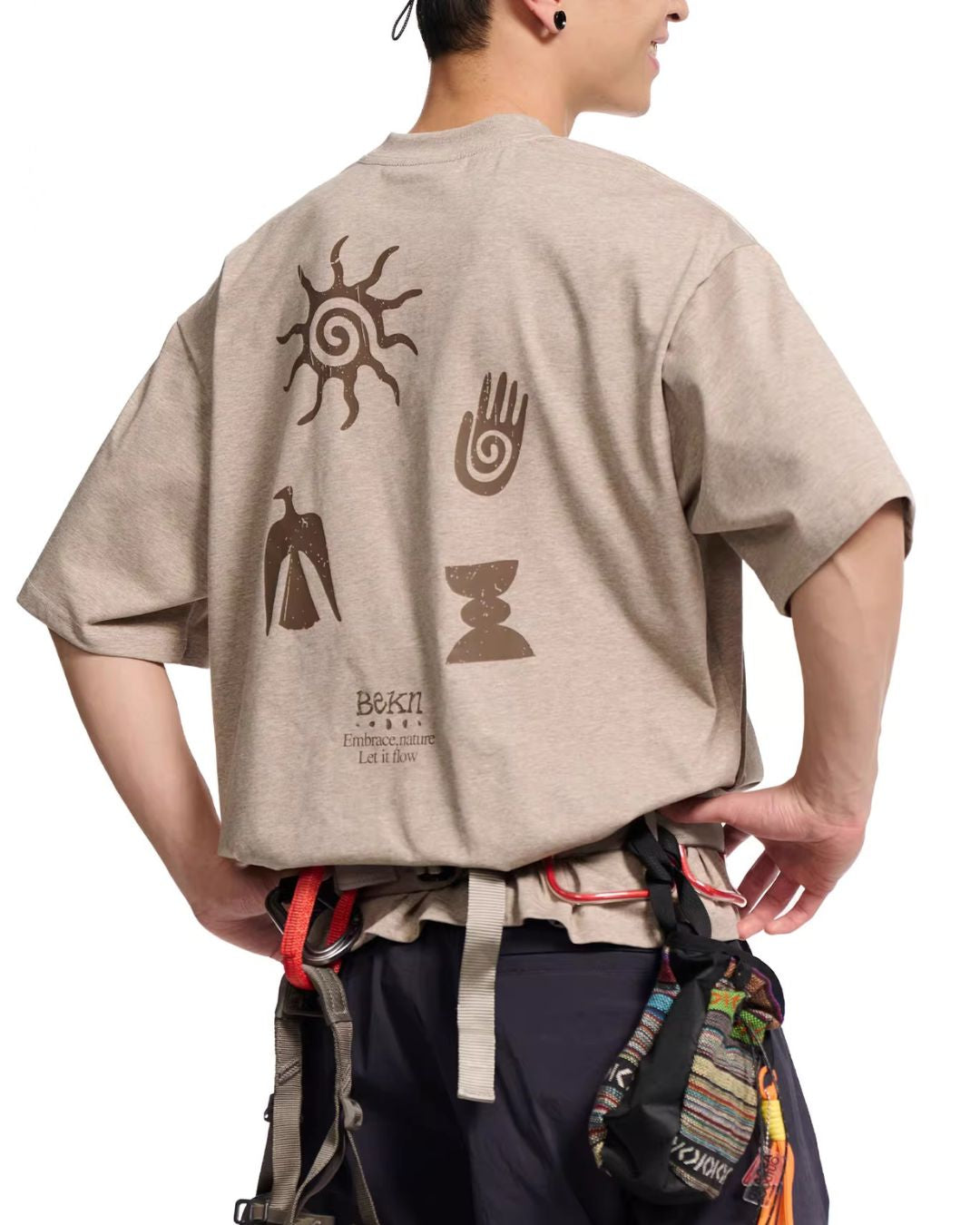 Retro Print Quick-dry T-shirt　ST179