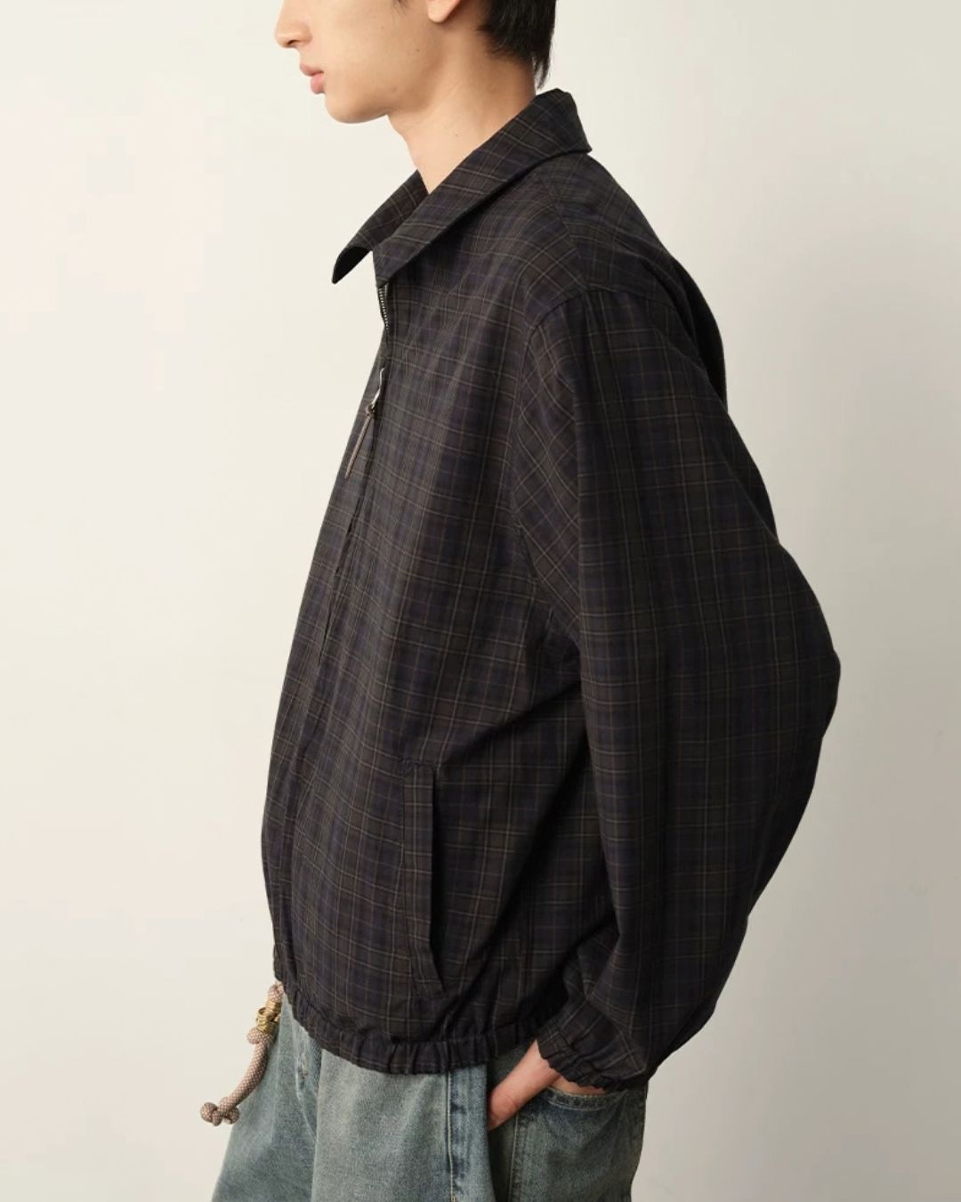 Reversible Check Zip Jacket　JK259