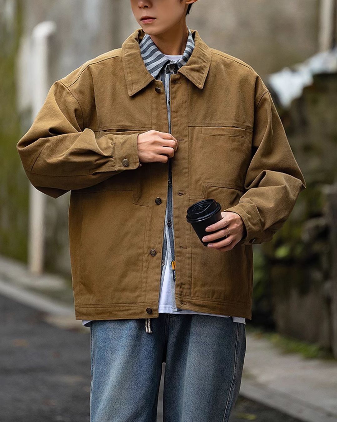 【グリーン 一週間以内に発送】Military Work Jacket　JK106