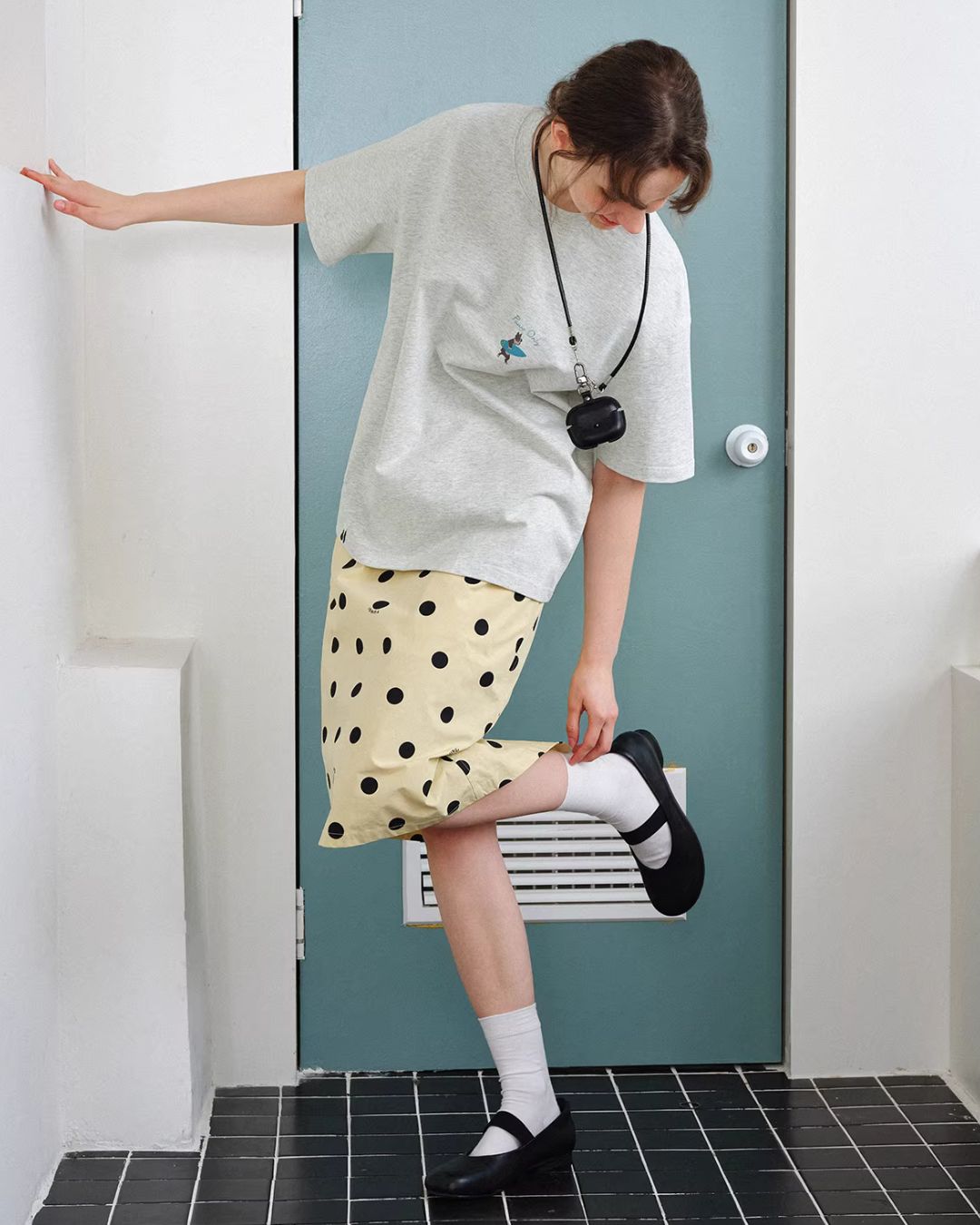 Animal Surfing Print T-shirt　ST173