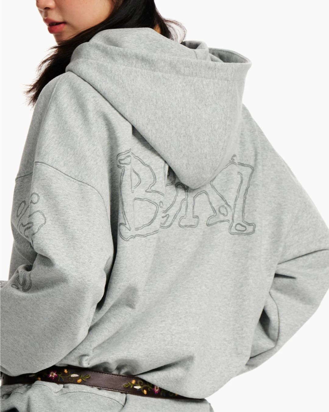 Sketch Graphic Zip Hoodie　HD089
