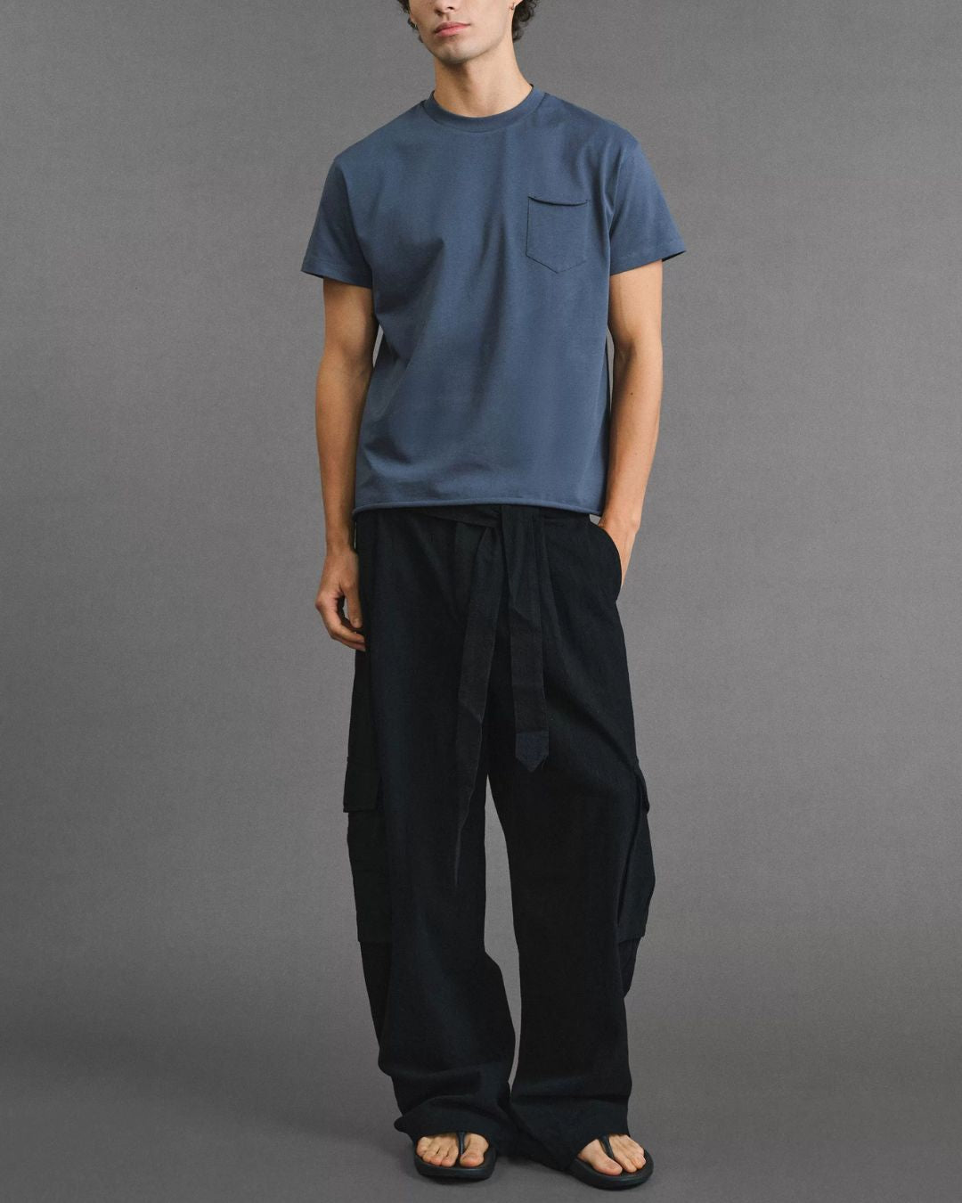 Roll-Hem Boxy T-shirt　ST218