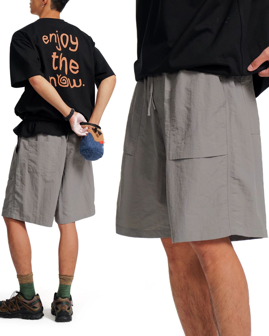 Nylon Tech Cargo Shorts　SP078
