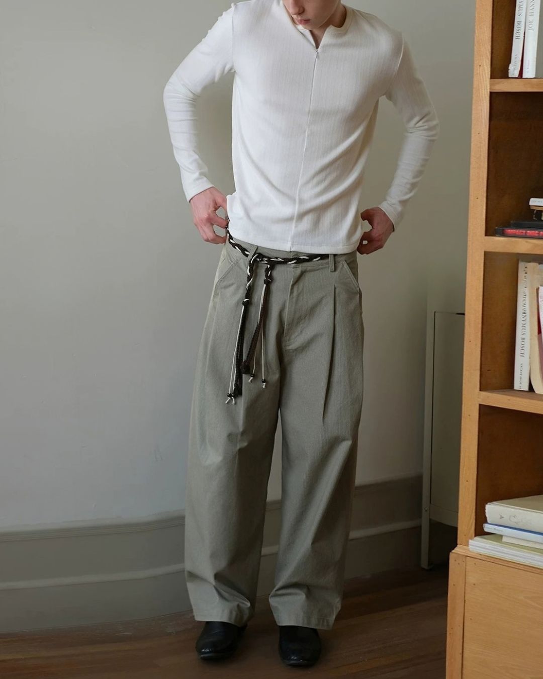 Relaxed Tuck Wide Pants　WP121