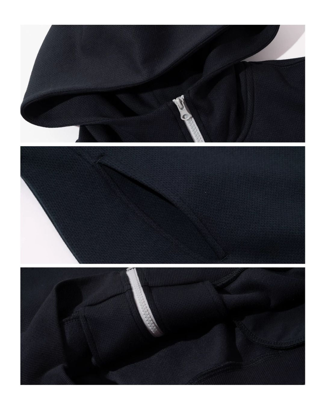 Diagonal Zip Hoodie　HD088