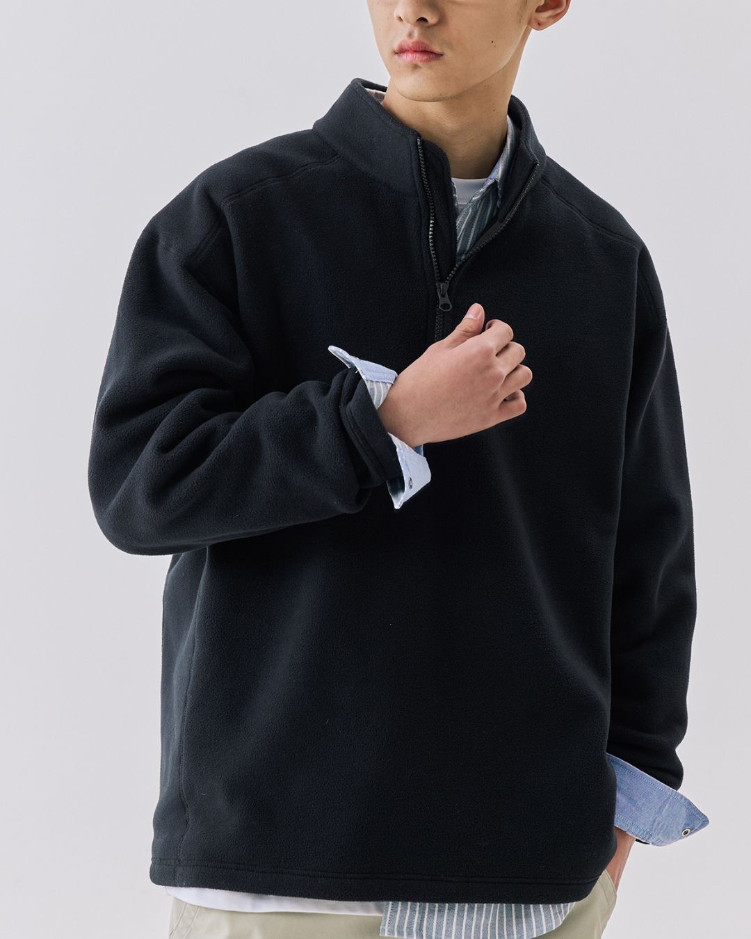 Fleece Half-zip Sweat　SW095
