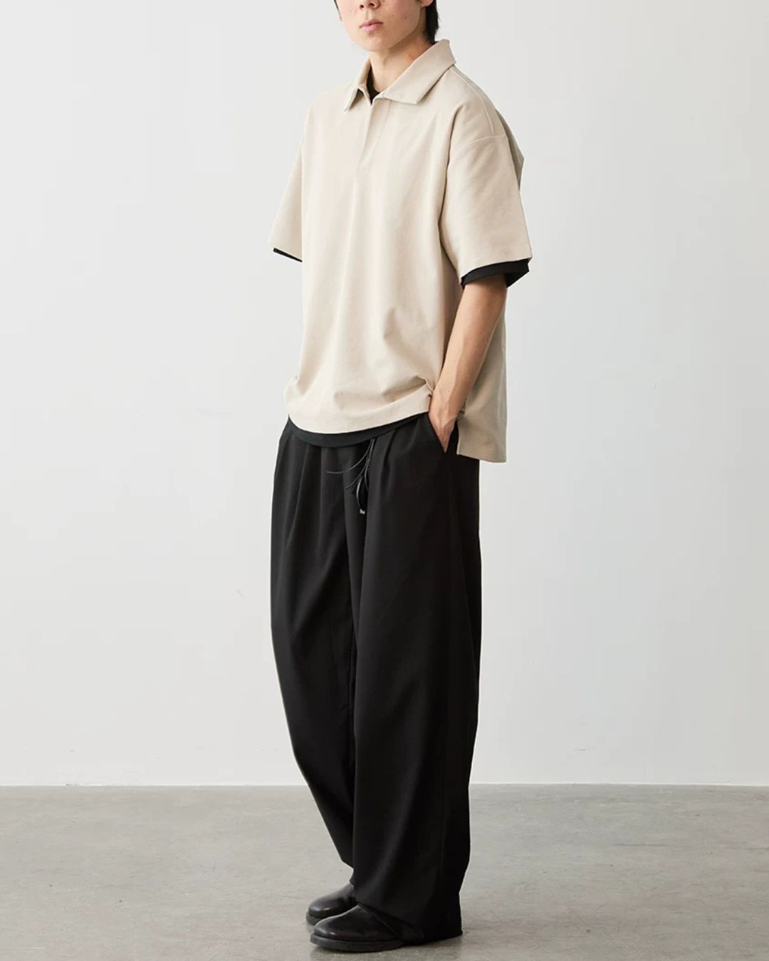 Waist String Pleated Pants　WP103