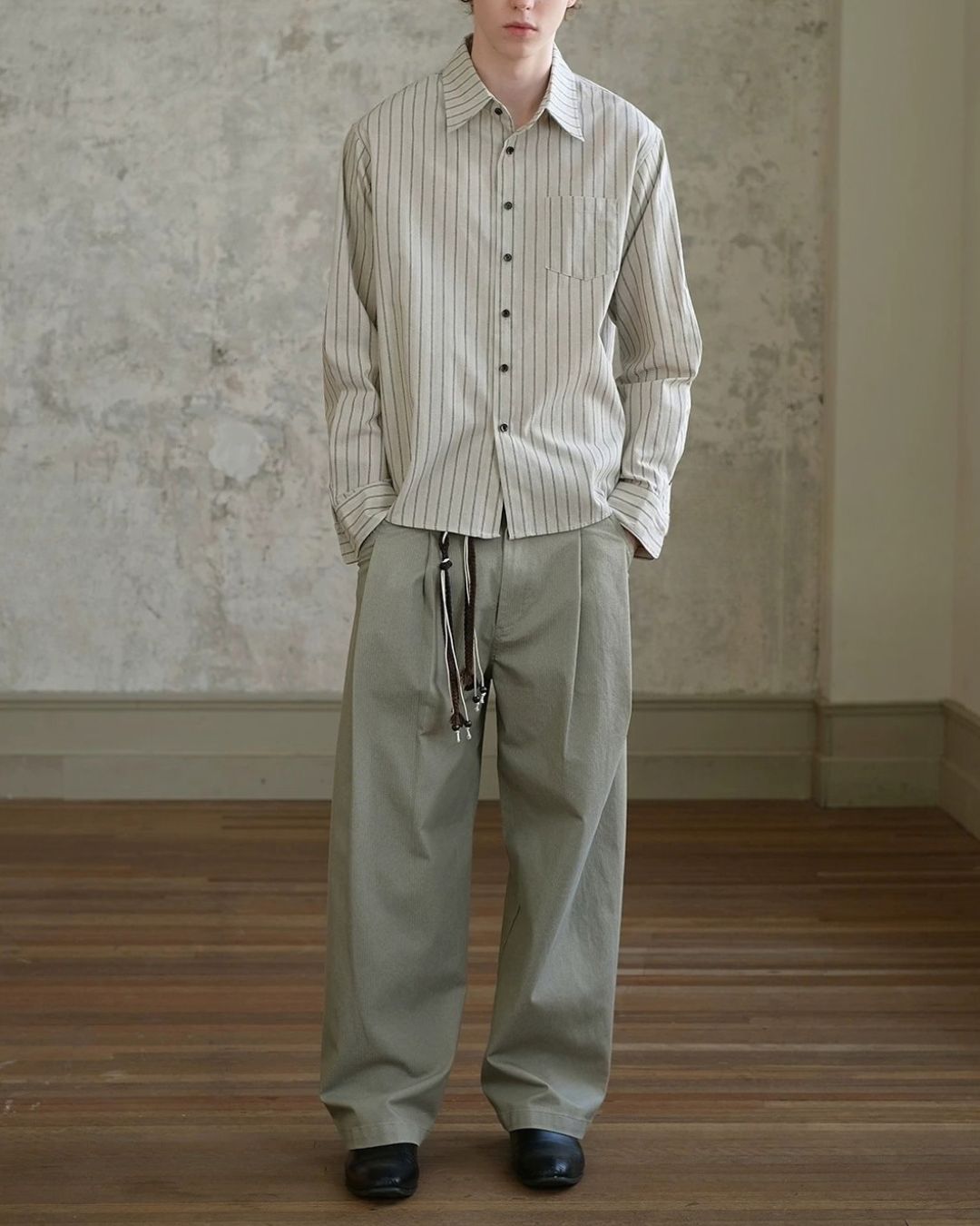 Relaxed Tuck Wide Pants　WP121