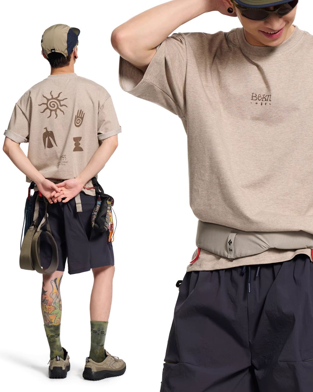 Retro Print Quick-dry T-shirt　ST179