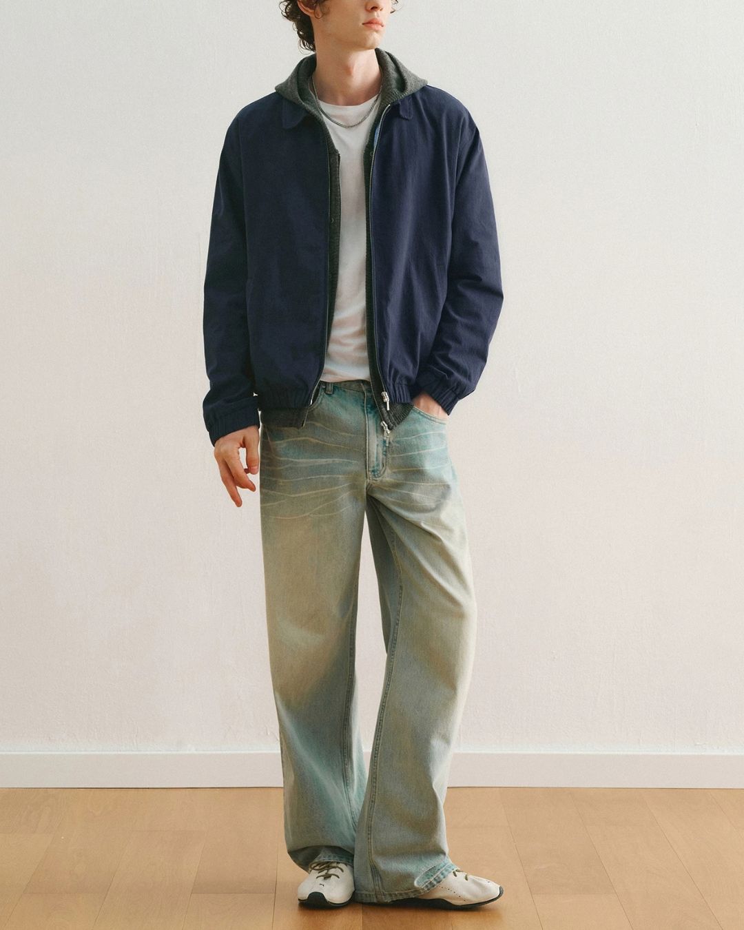 Washed Harrington Jacket　JK262