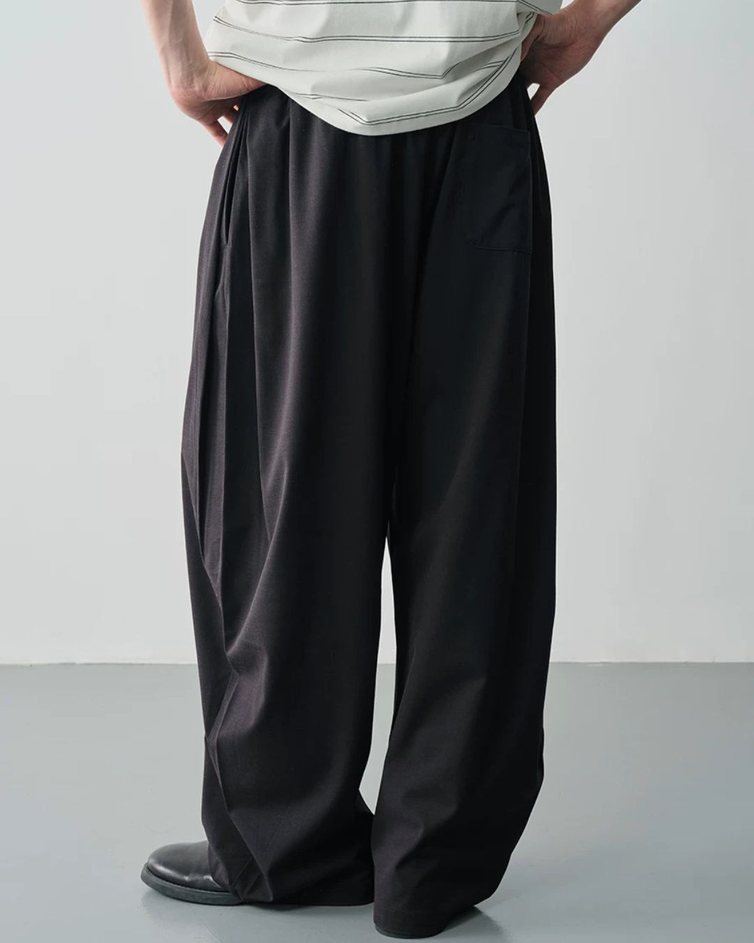 Linen Blended Drape Pants　WP105