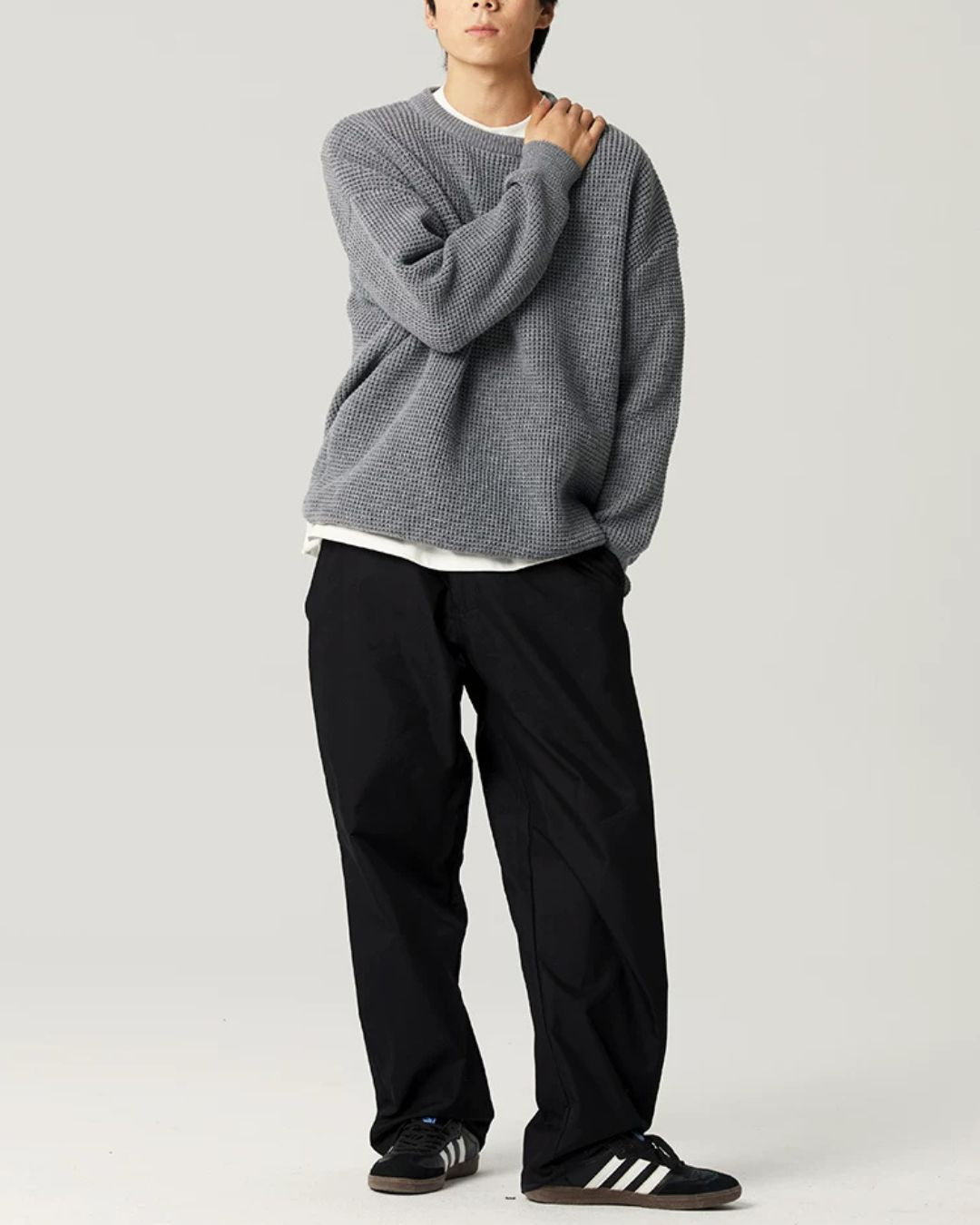 Waffle Crewneck Knit　KN057