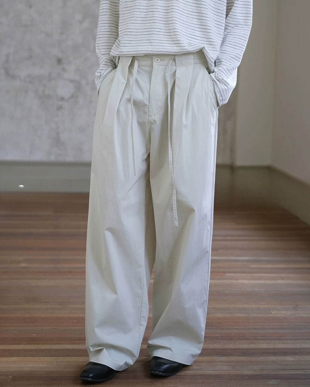 Casual Tuck Wide Pants　WP122