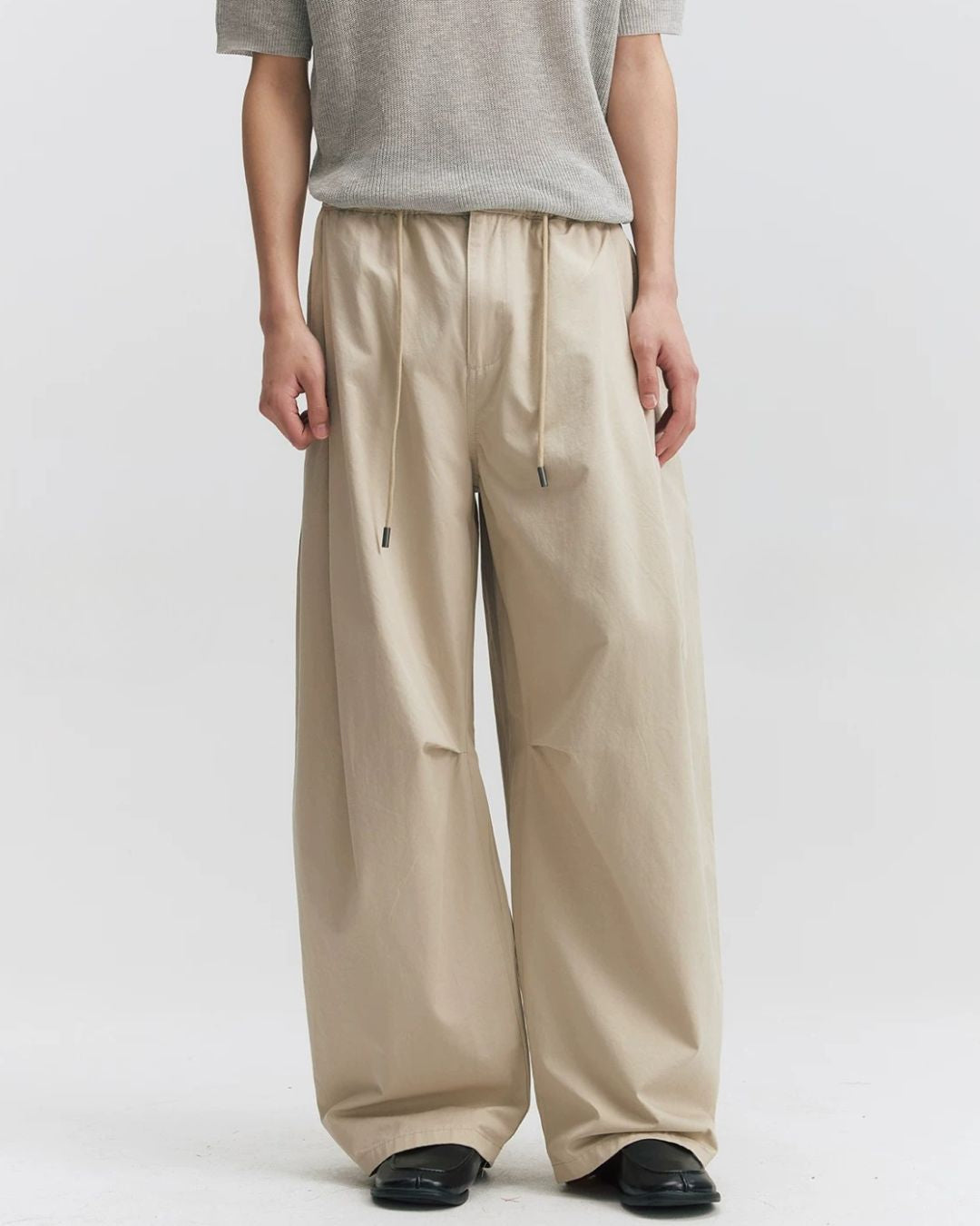 Cotton Gathered Wide Pants　WP106