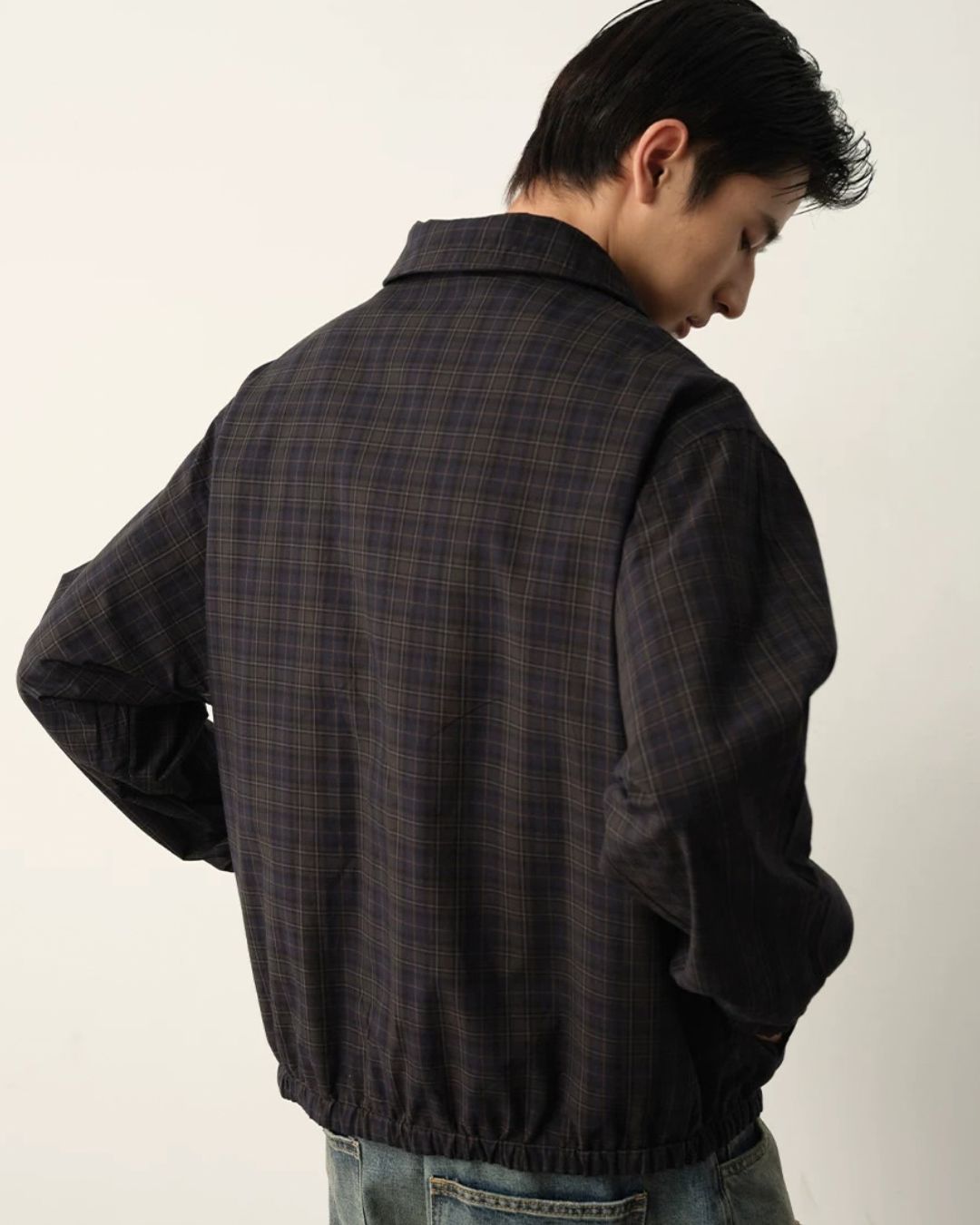 Reversible Check Zip Jacket　JK259