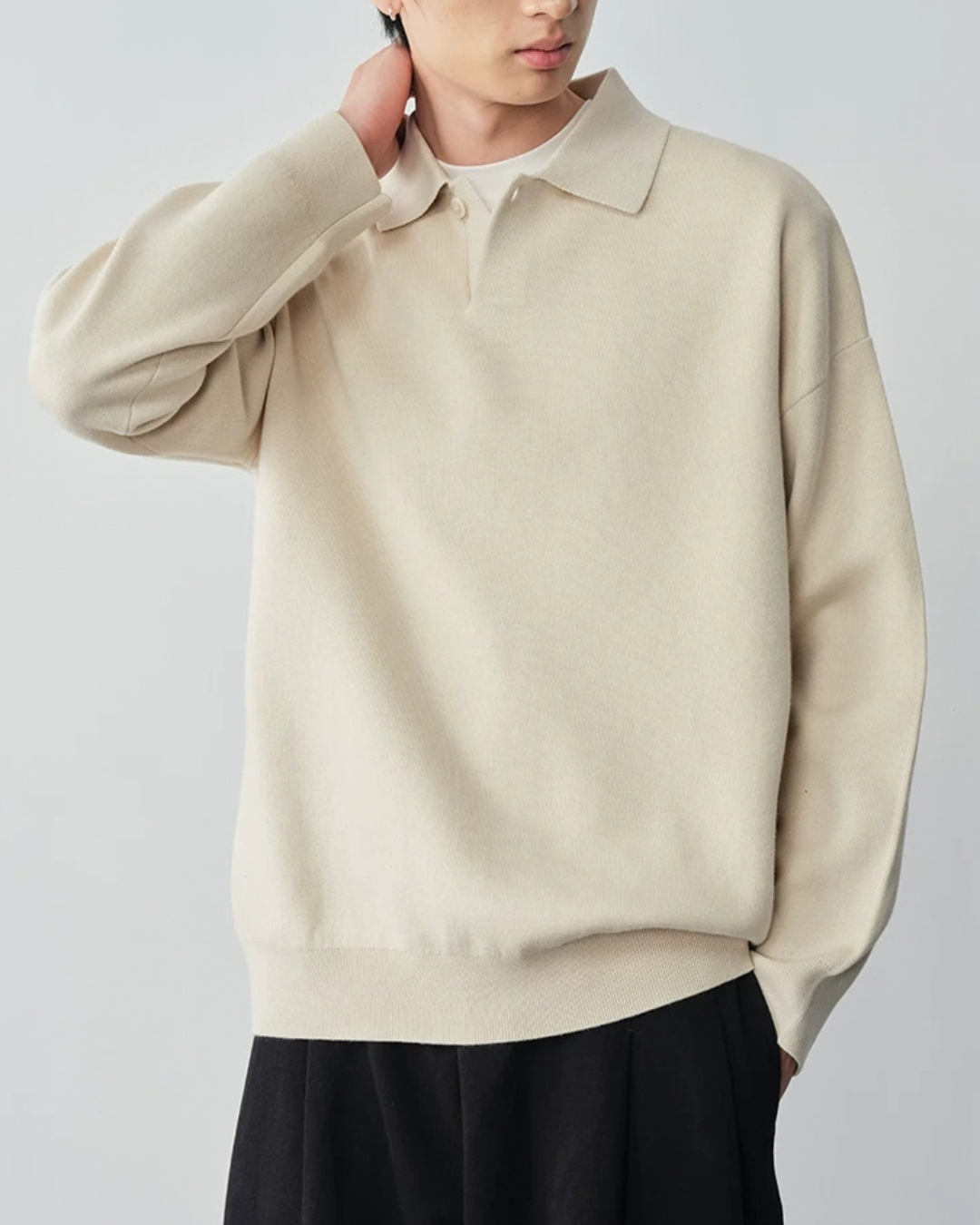 Relaxed Polo Knit　KN055