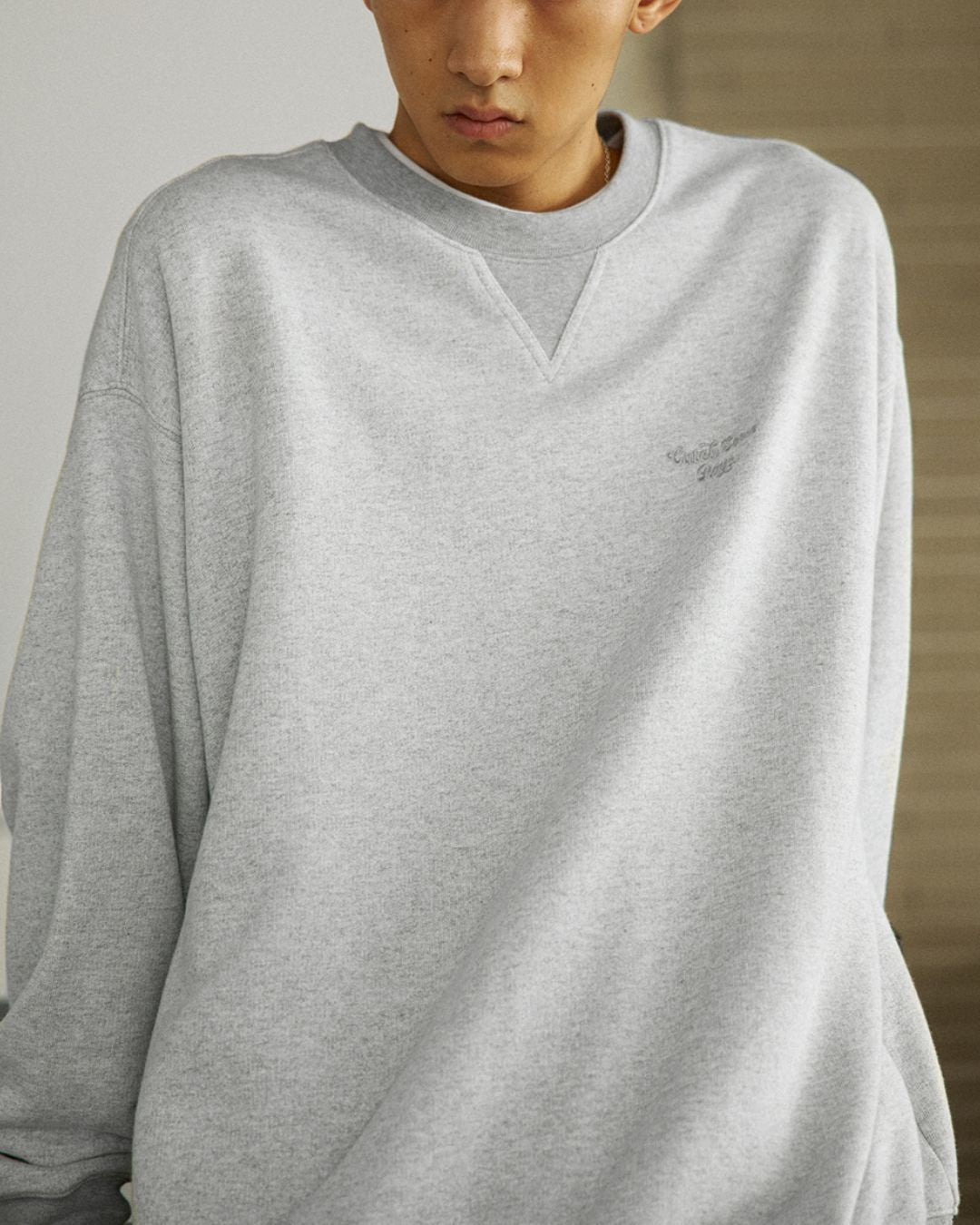 Basic Cotton Grey Sweat　SW077