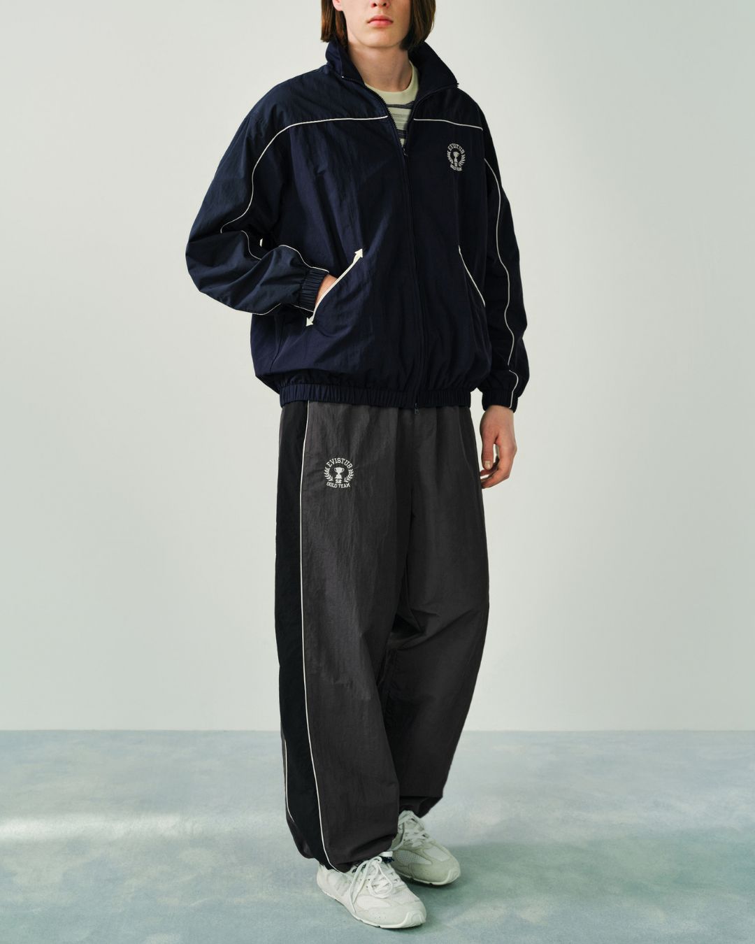 Side Line Wide Sports Pants　WP074