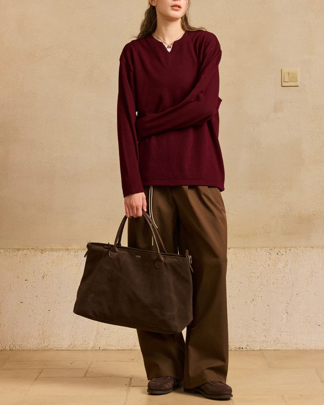 Multi-way Suede Tote Bag　BG017