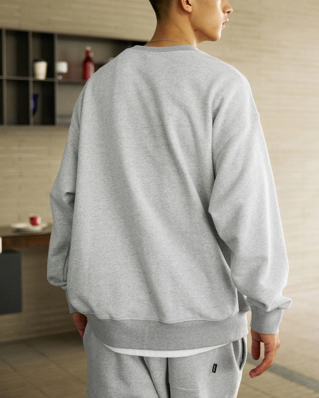 Basic Cotton Grey Sweat　SW077