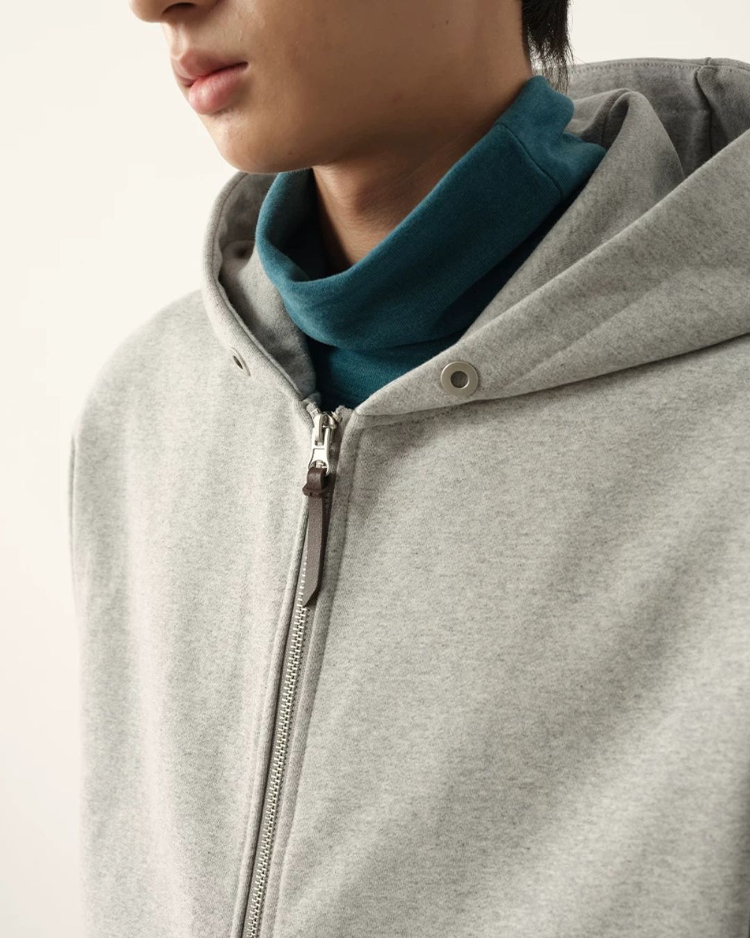 Double Zip Heavy Hoodie　HD087