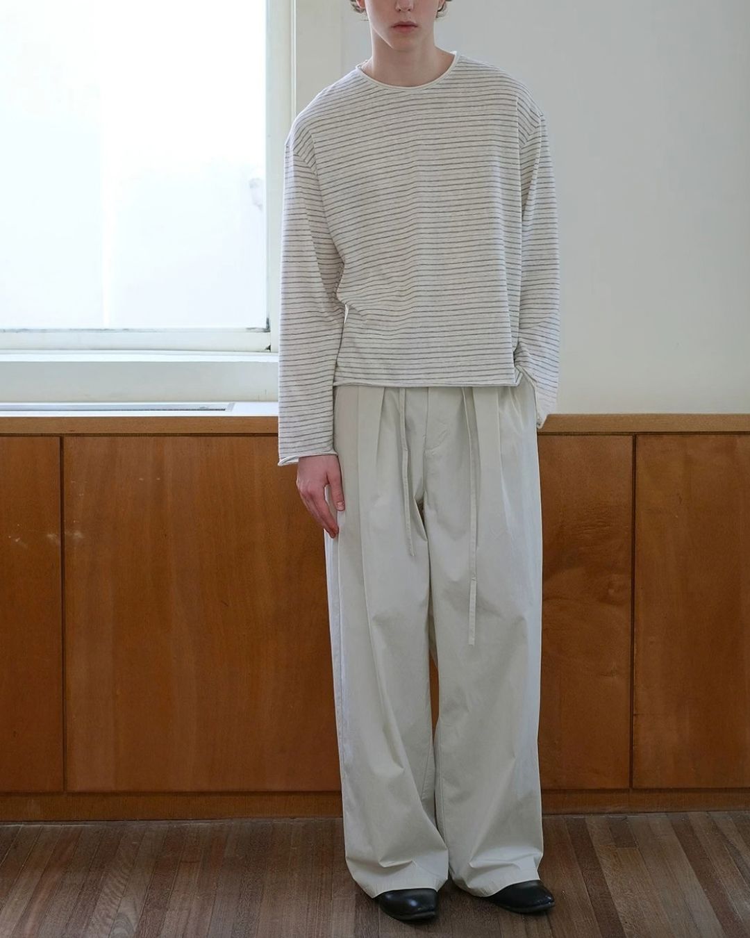 Casual Tuck Wide Pants　WP122