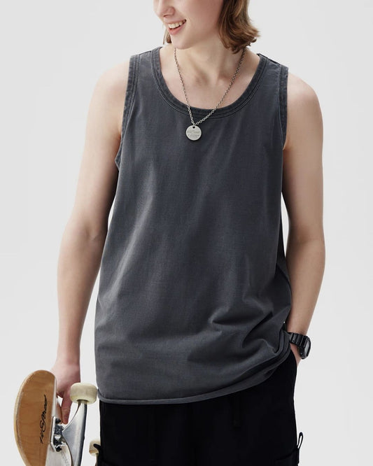 Cut-off Washed Tank Top　ST115