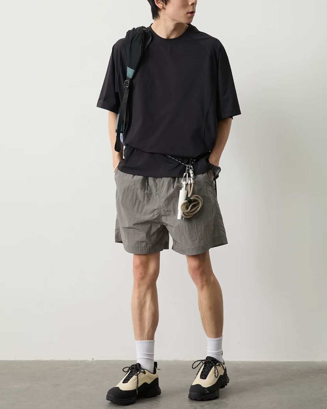 Metallic Texture Waterproof  Shorts　SP071