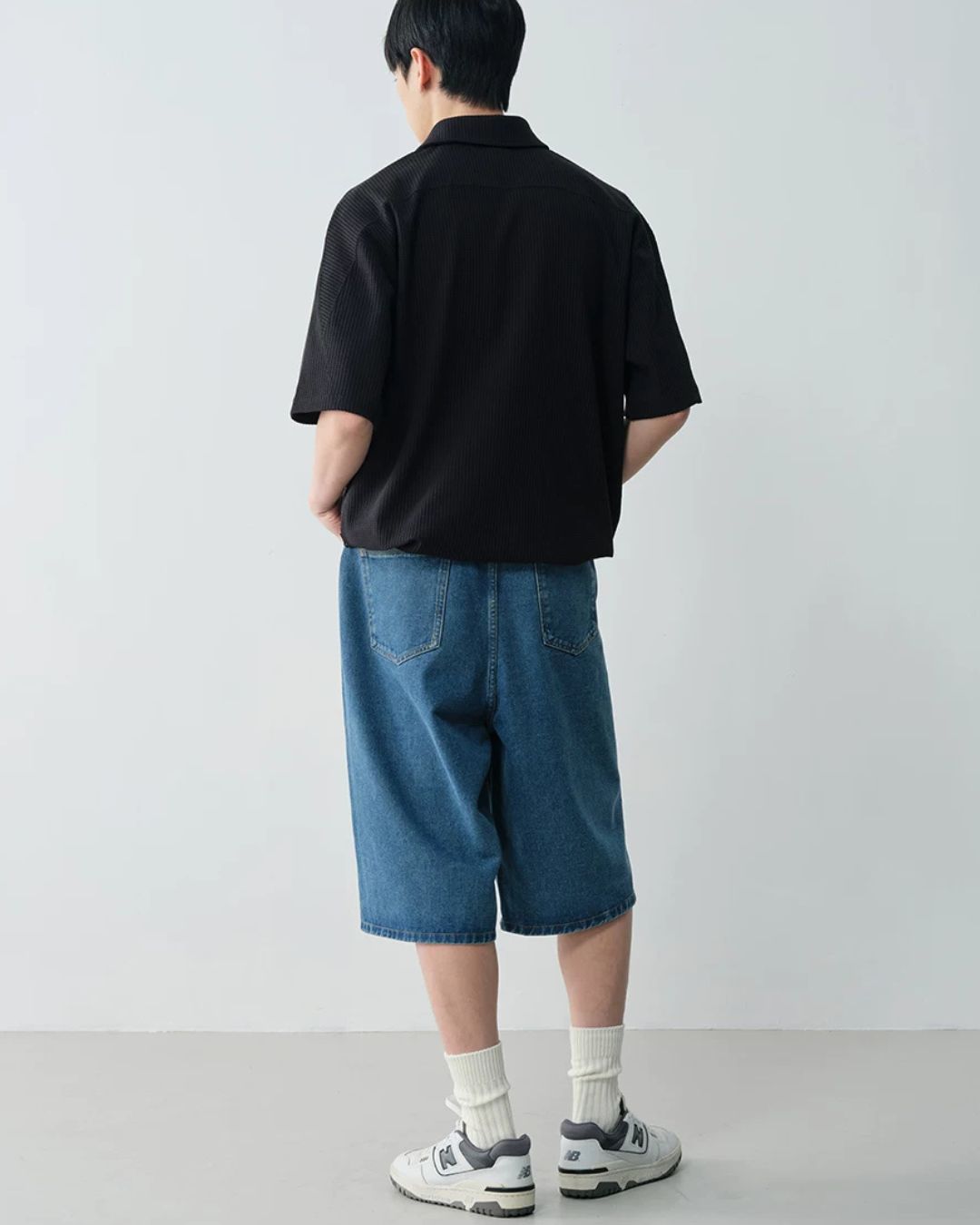 Drawstring Waffle Polo Shirt　SS082