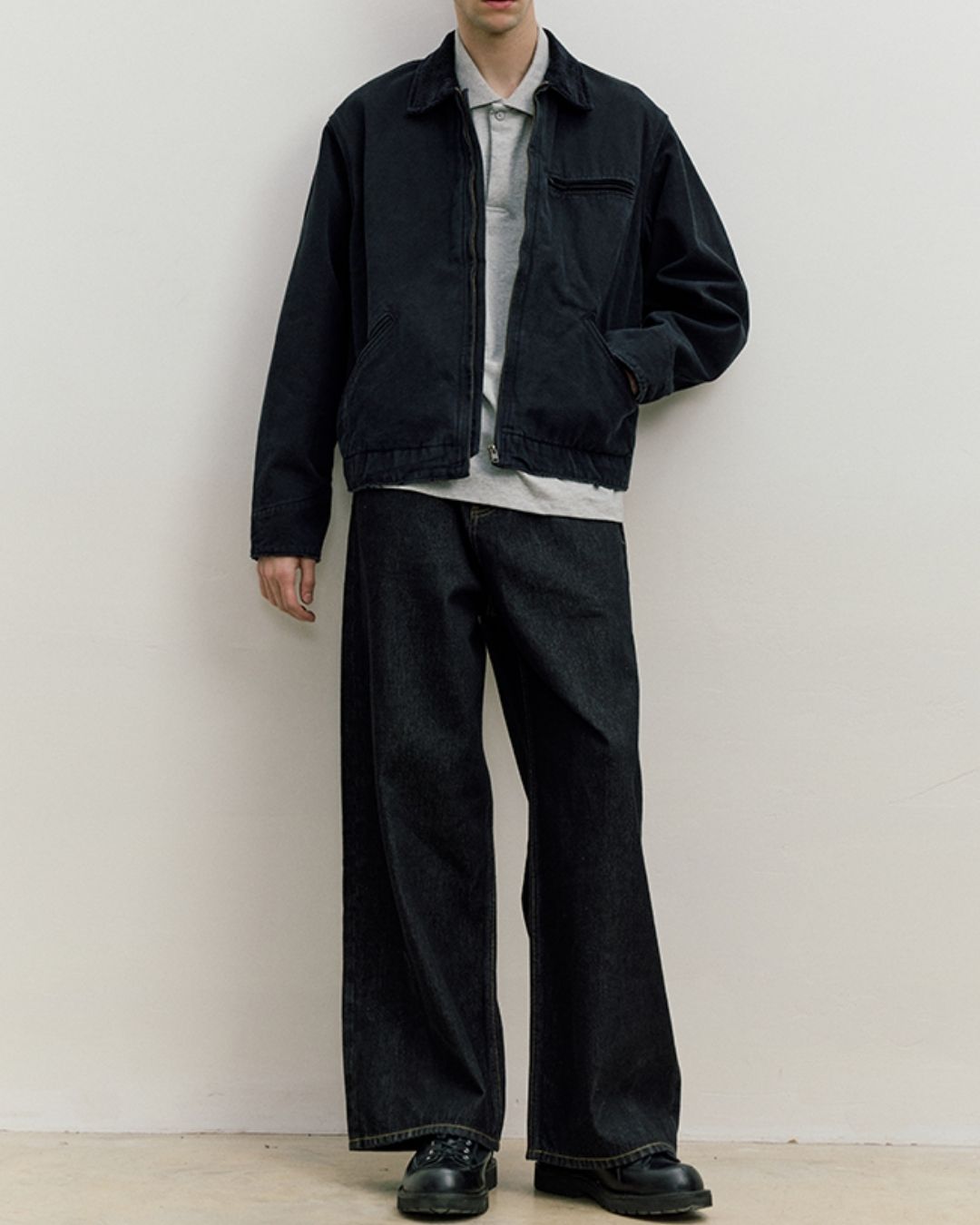 Casual Wide Straight Jeans　DP054