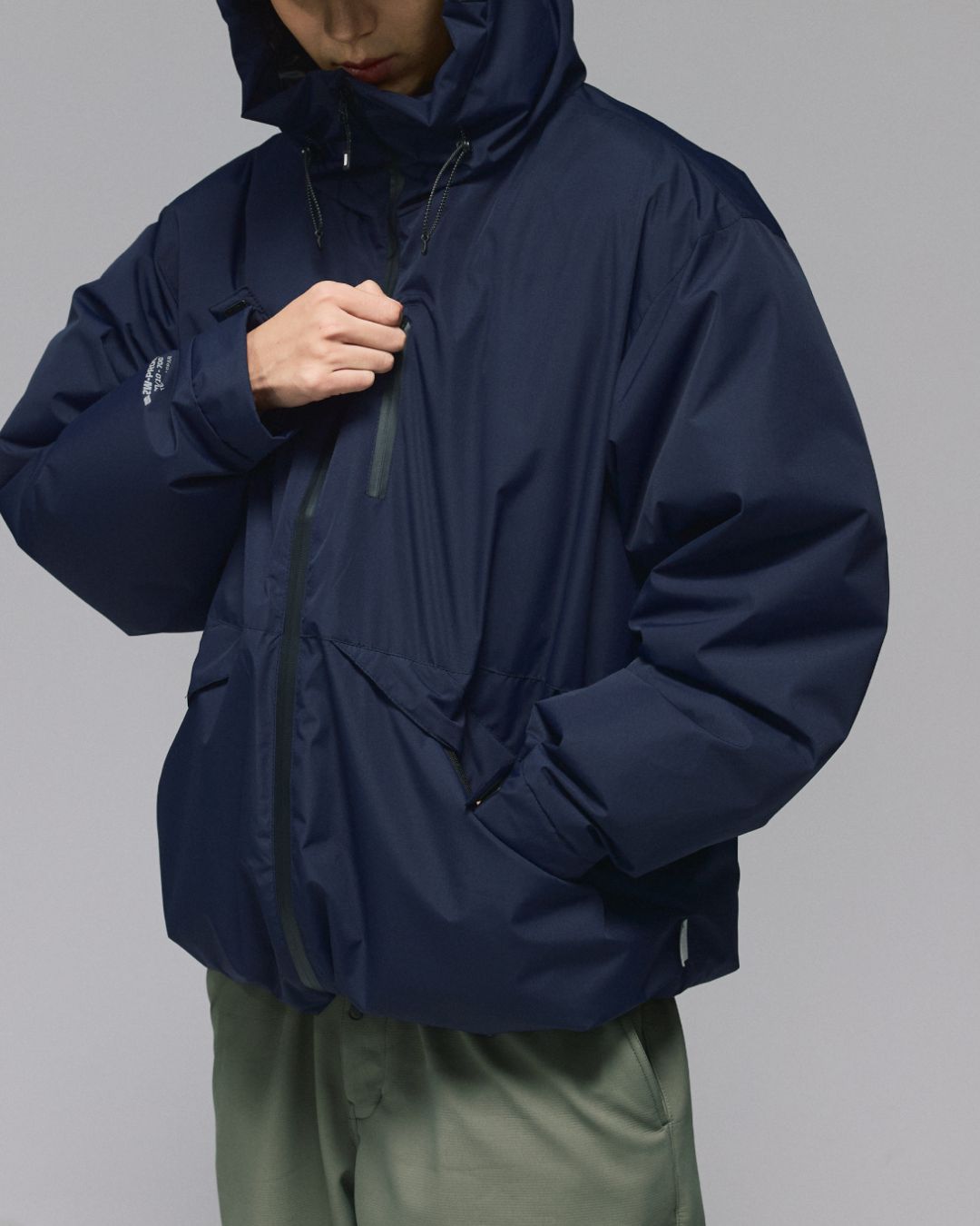 Hooded White Goose Down Jacket　DW021