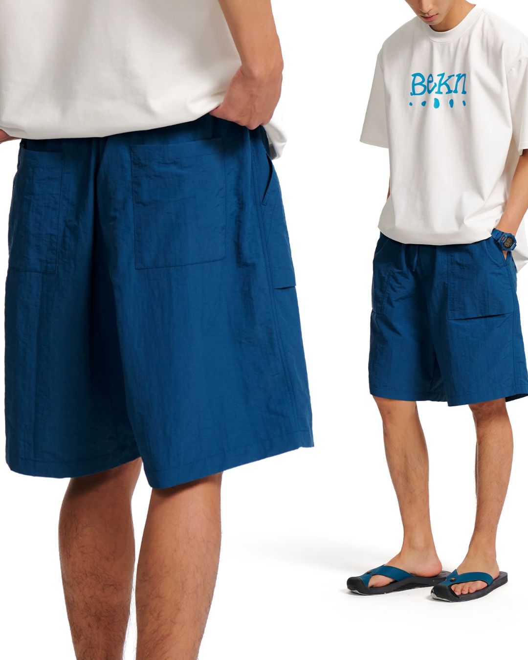 Nylon Tech Cargo Shorts　SP078