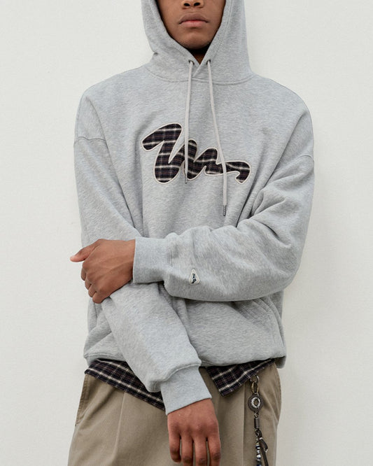 Check Patch Hoodie　HD074