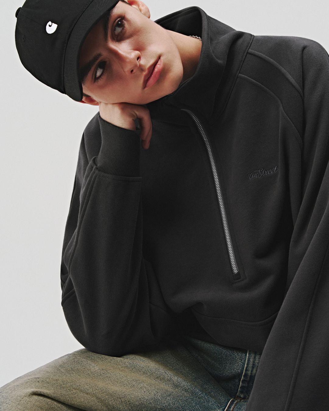 Half Zip Neck Sweat　SW069