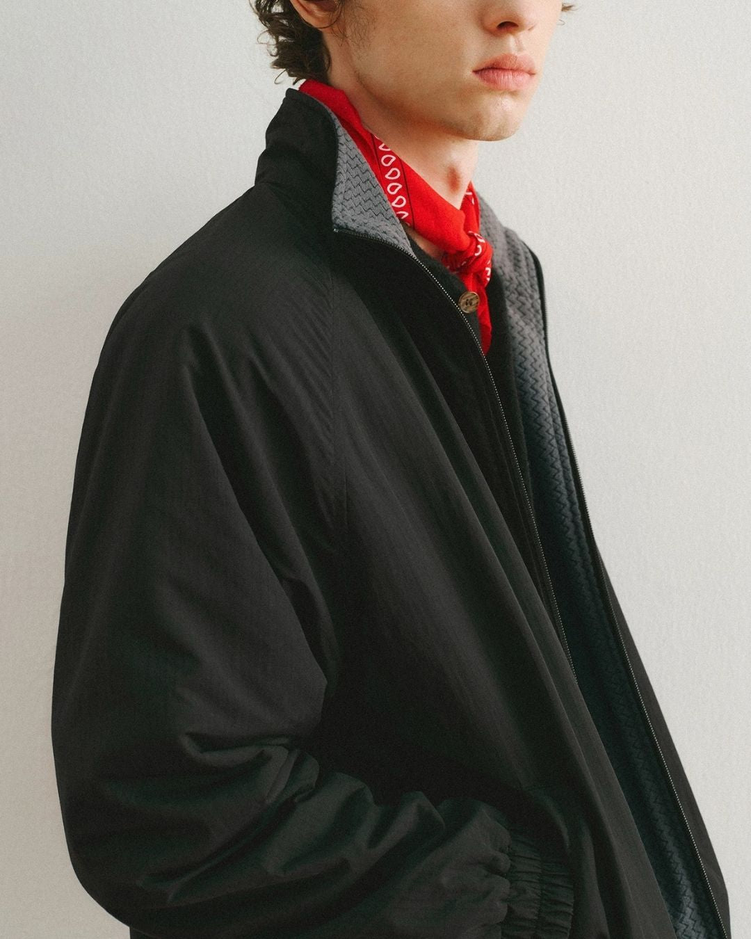 Reversible Stand Collar Jacket　JK257