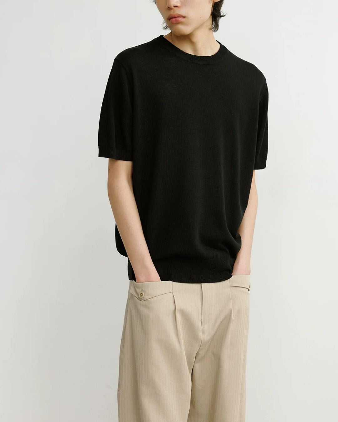 Relaxed Summer Knit T-Shirt　ST204