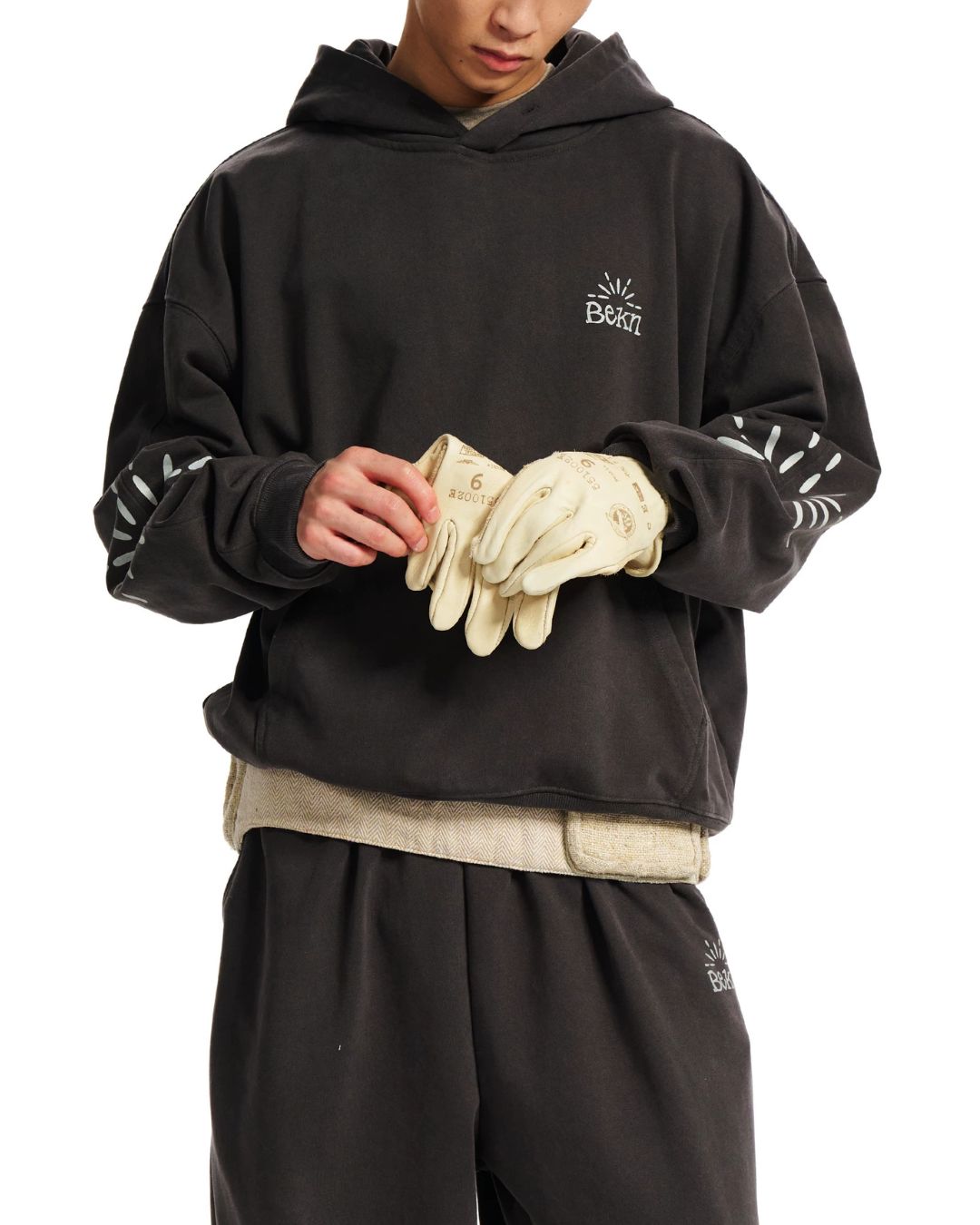 Washed Sunburst Hoodie　HD082