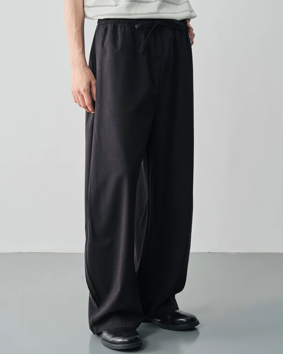 Linen Blended Drape Pants　WP105