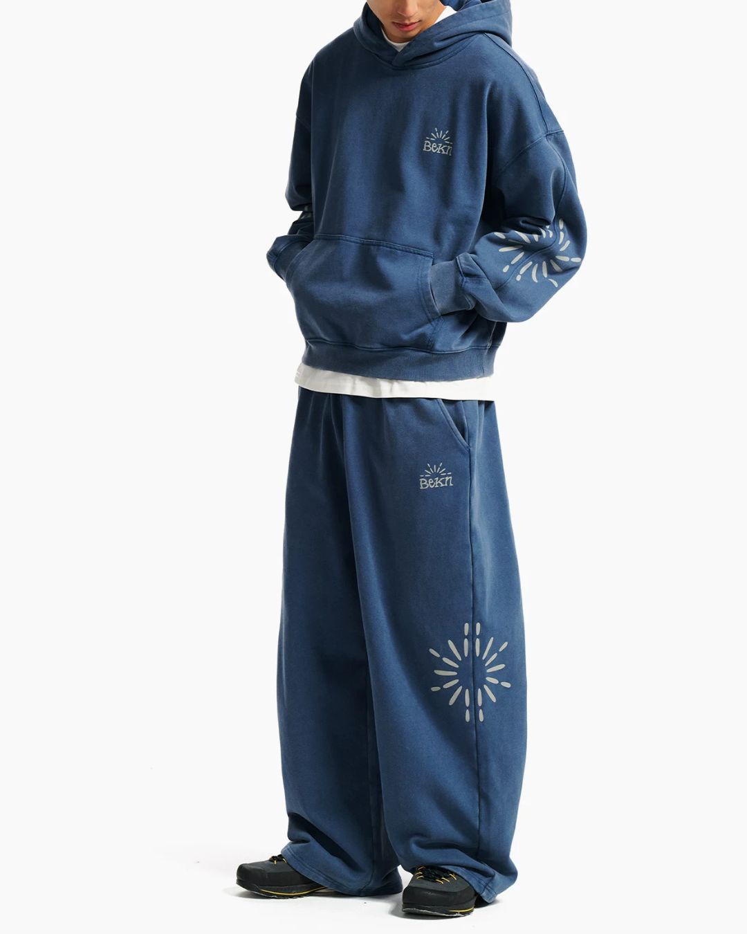 Washed Sunburst Sweat Pants　TP031