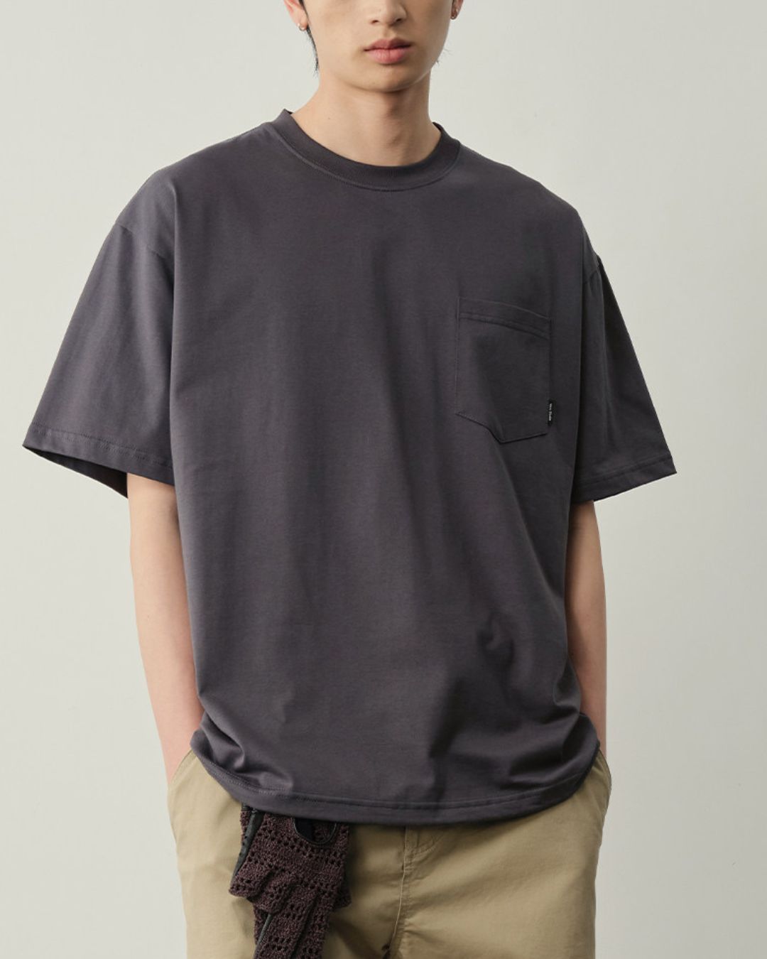 Pocket Drawstring Cool T-shirt　ST183