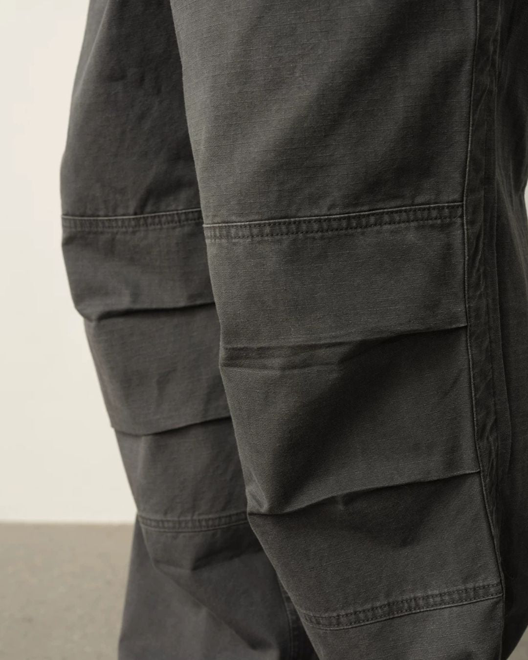 Washed Panel Wide Pants　WP126