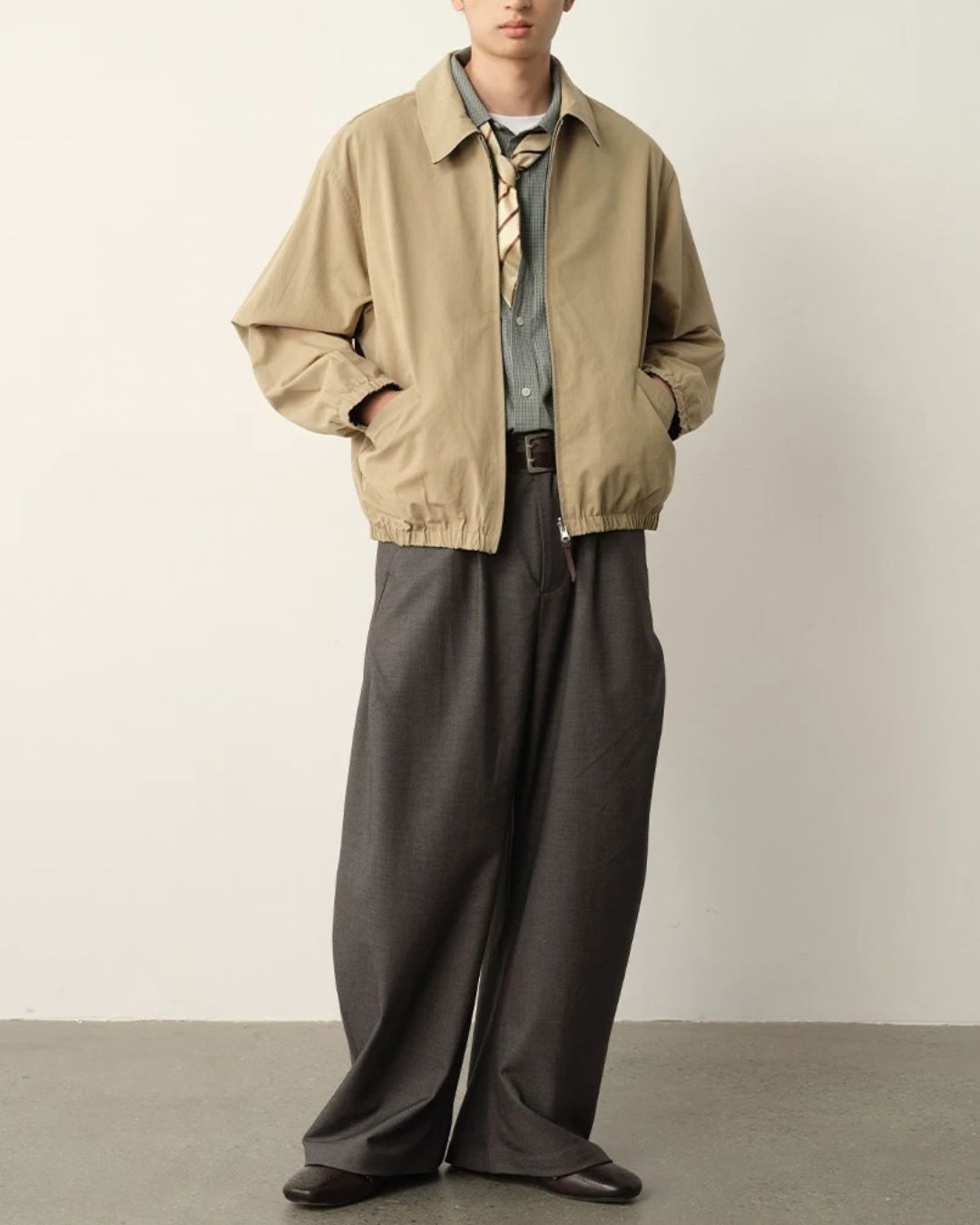 Reversible Check Zip Jacket　JK259