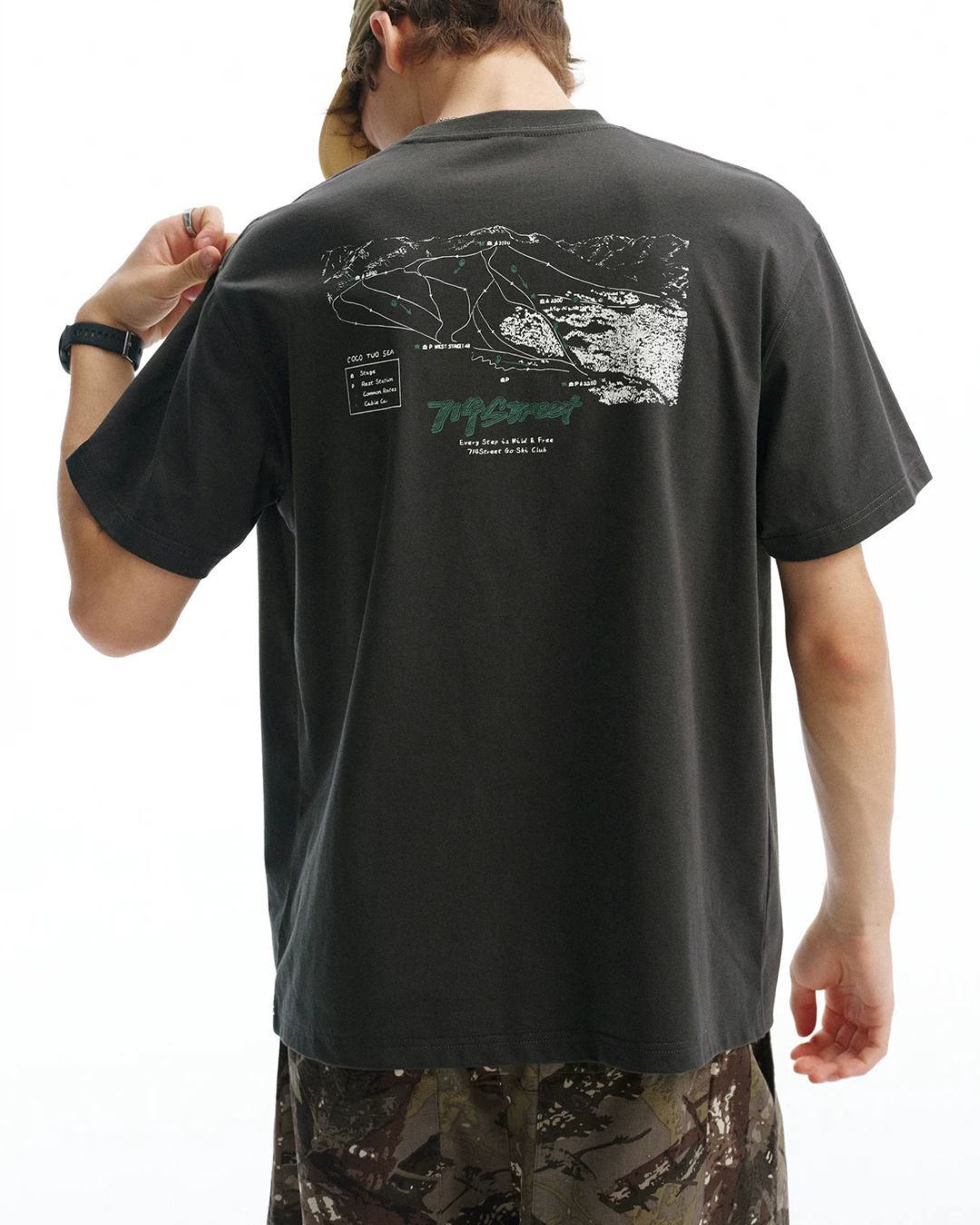 Map-Graphic  T-Shirt　ST220