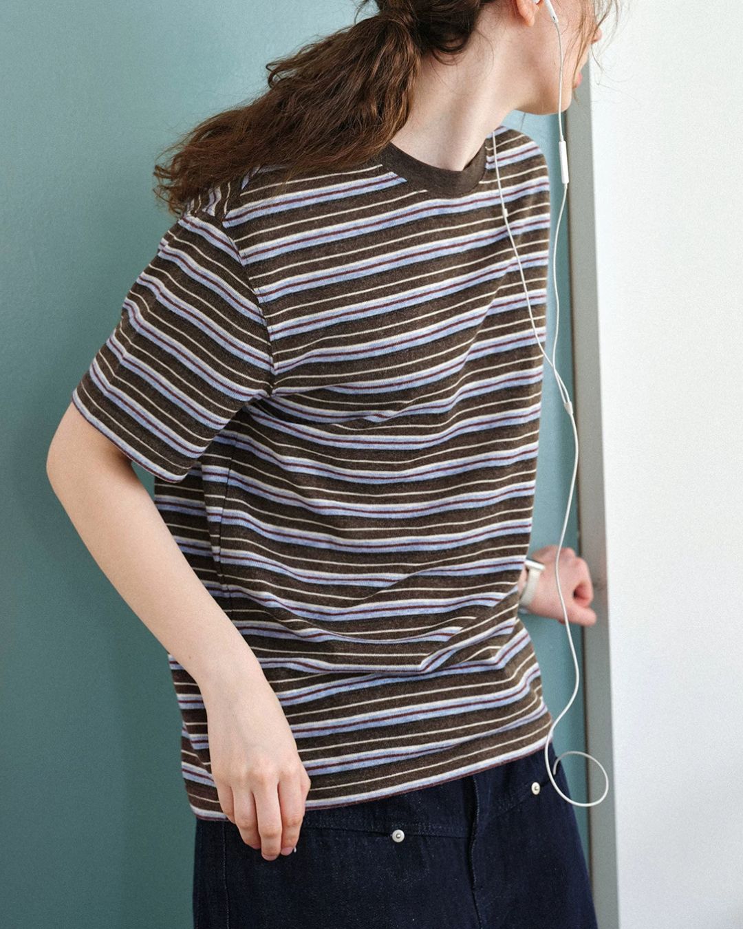 Vintage Multi-Border T-Shirt　ST205