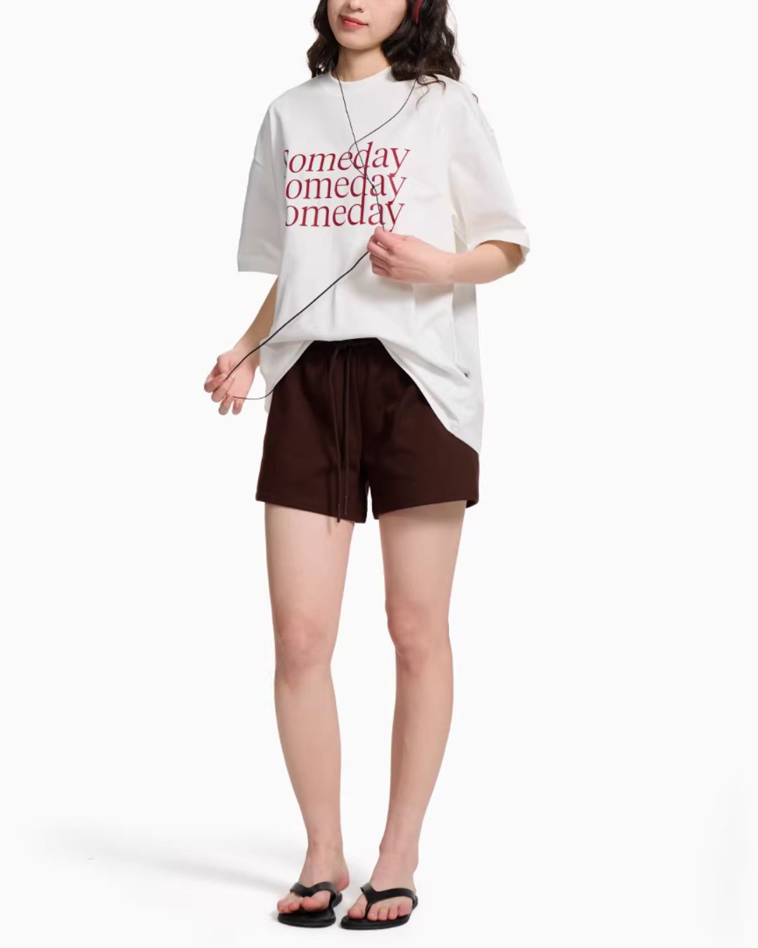 3-tier Logo Loose T-shirt　ST180