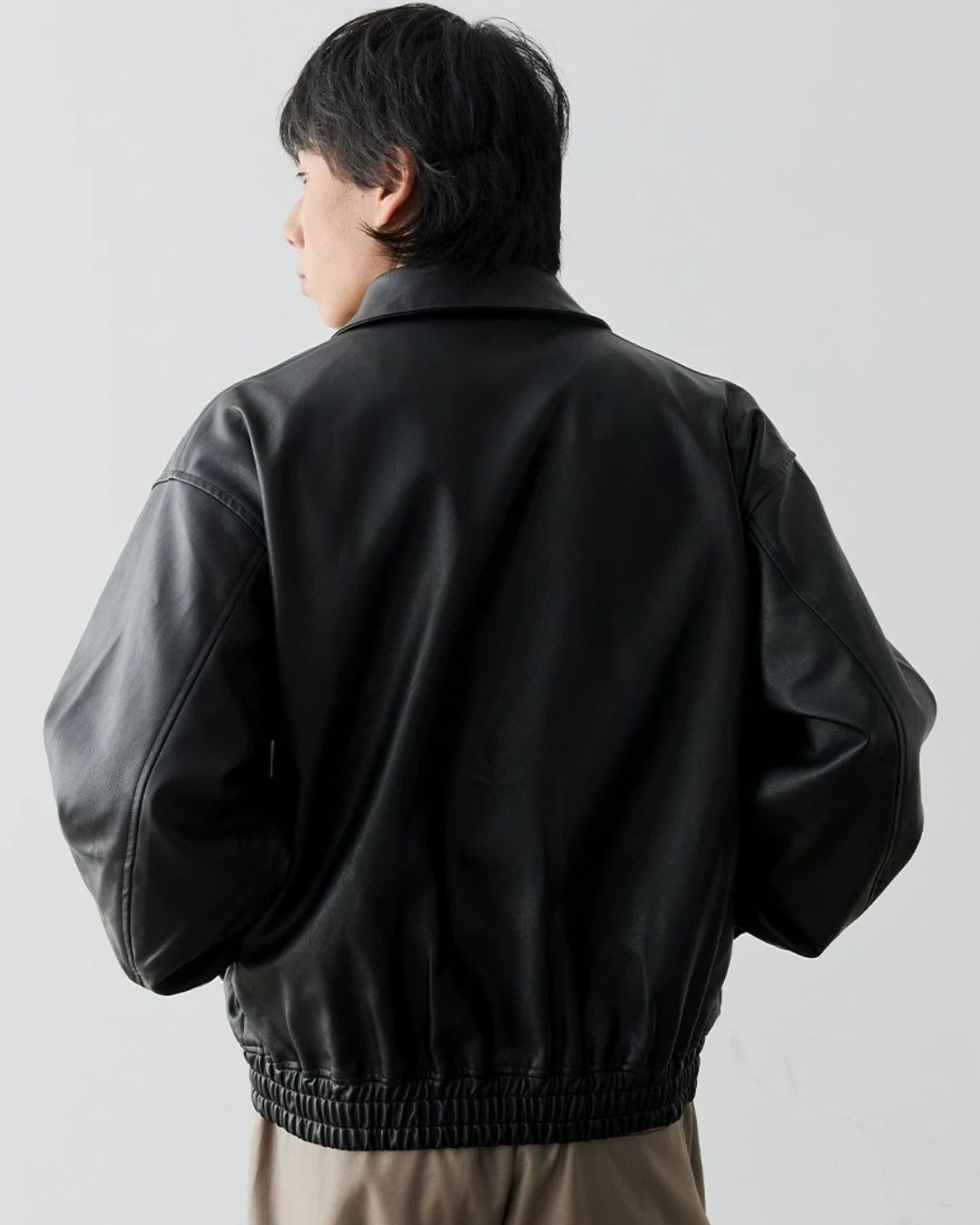 Retro PU Leather Jacket　JK260